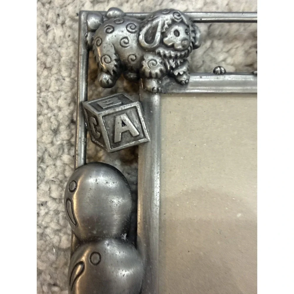Pewter Baby Picture Frame 3.5